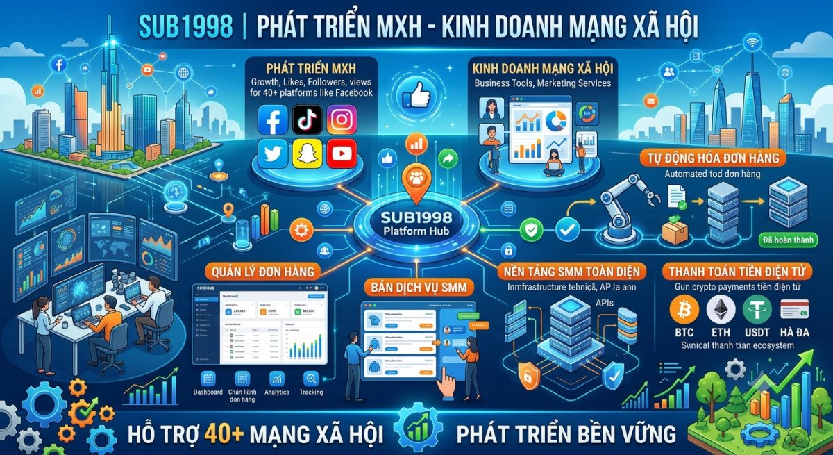 Phát Triển Kênh MXH: Tăng Tương Tác, Phát Triển Kinh Doanh Cùng sub1998.com
