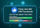🚀 TĂNG LIKE, MUA LIKE, BUFF LIKE BÀI VIẾT FACEBOOK CHỈ 2Đ - 100% NGƯỜI THẬT! 🚀